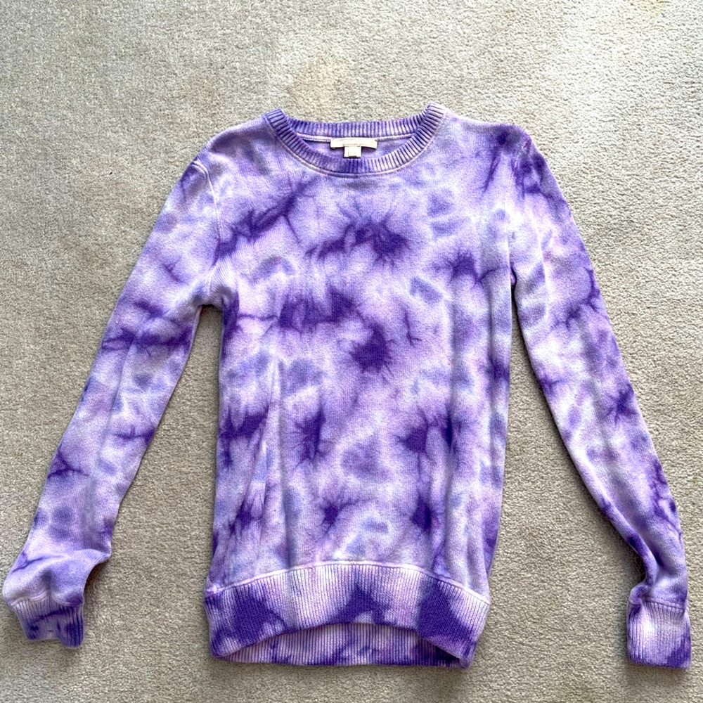 Michael Kors purple tie dyed sweater